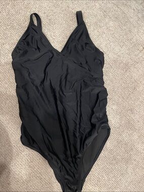 Old Navy Black One-Piece Swimwear